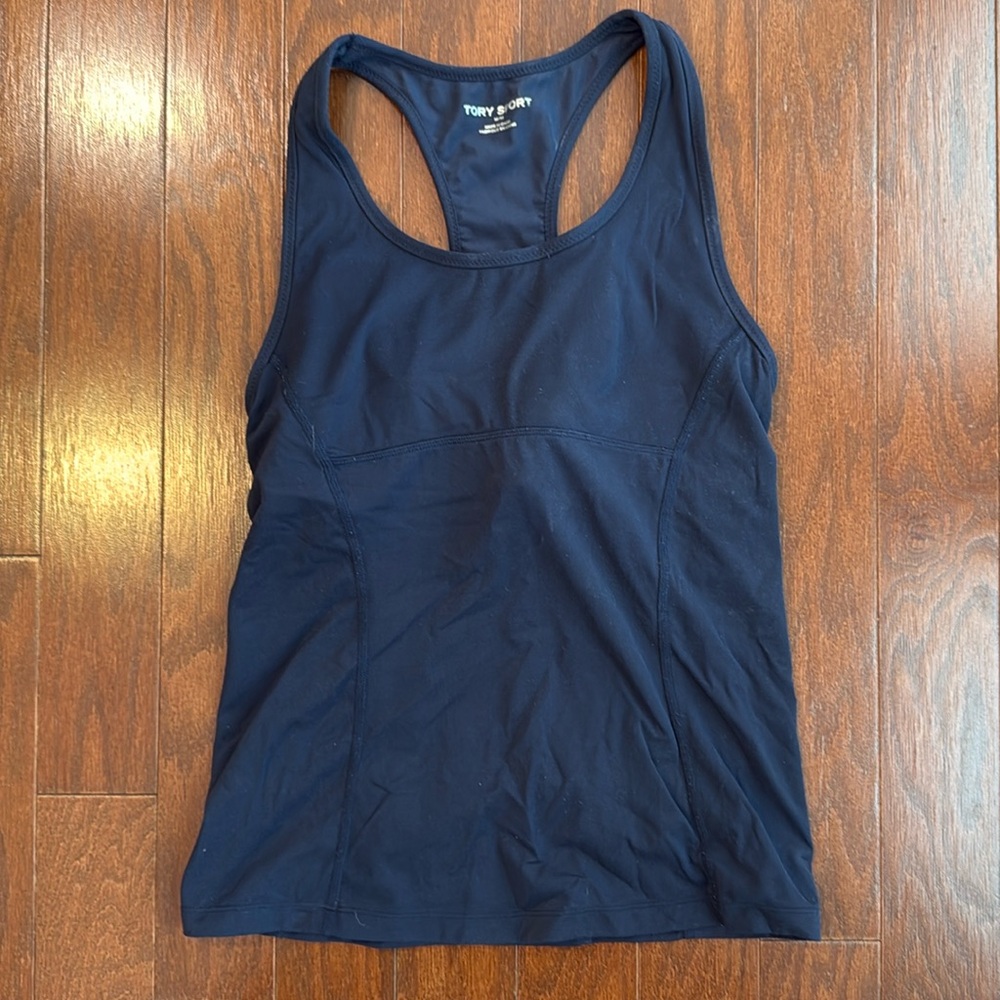 Tory Burch Sport medium navy tank top.